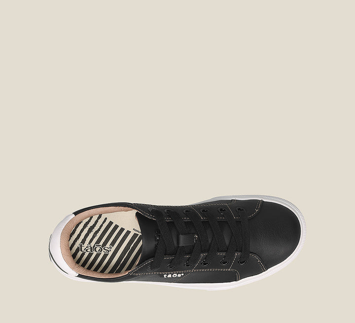 Top image of Heart and Soul Lux sneaker with lacesand removable footbed with rubber outsole