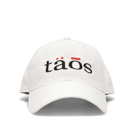 Top down Image of Hat with Embroidery White One Size