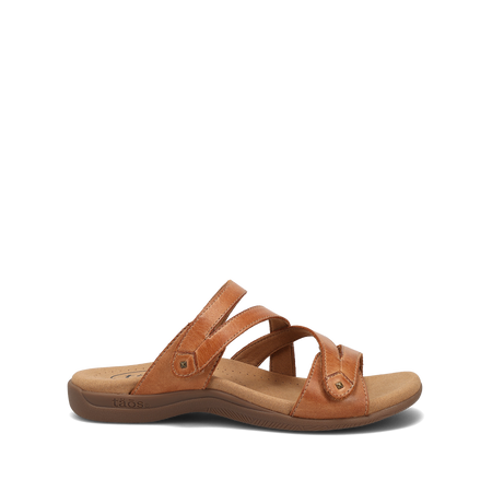 Side angle image of Taos Footwear Double U Caramel Size 6