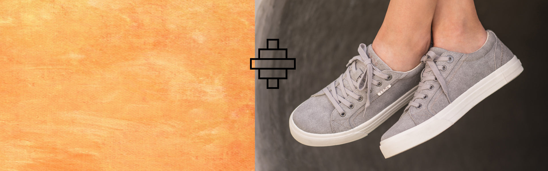 Grey canvas outlet sneakers womens