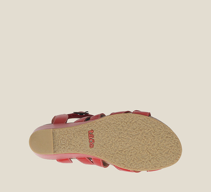 Outsole image of Taos Footwear Xcellent 2 Red Size 42