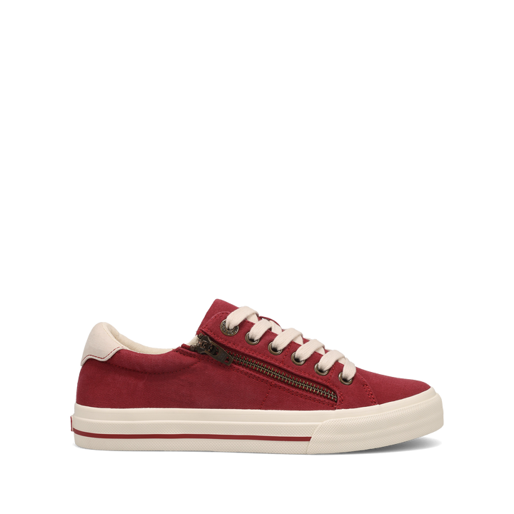 Outside Image of Z Soul Crimson/Ecru Distressed Size 8