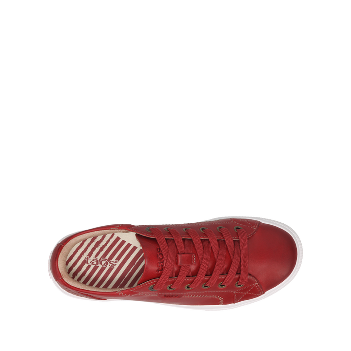 Top down Image of Plim Soul Lux Red Leather Size 6