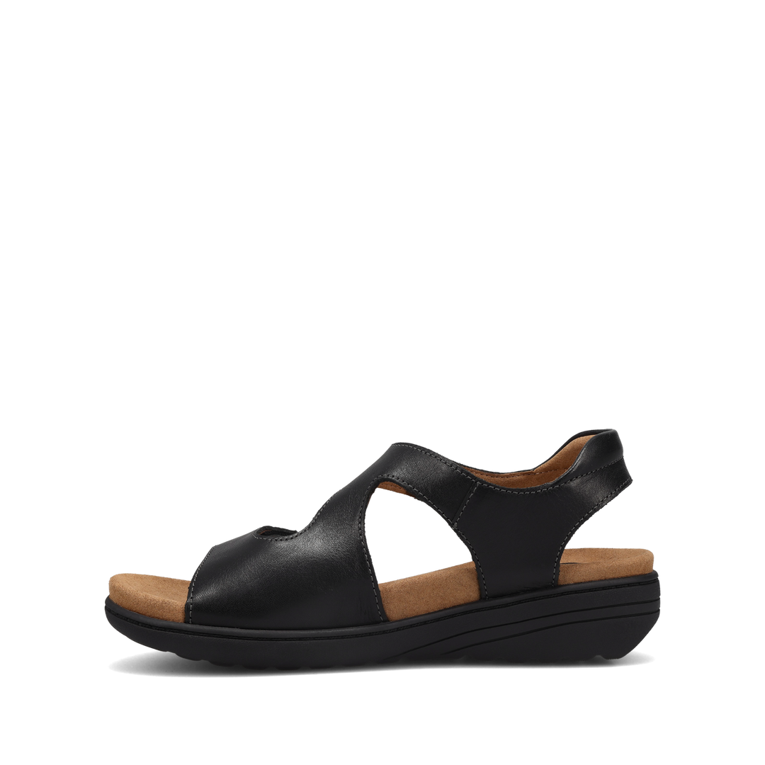 Side angle image of Taos Footwear Serene Black Size 7