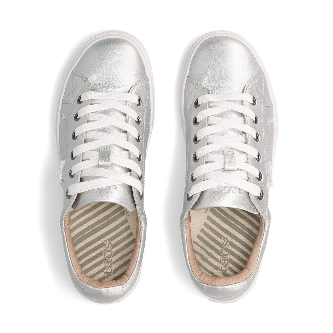 Top down Image of Plim Soul Lux Silver Size 10