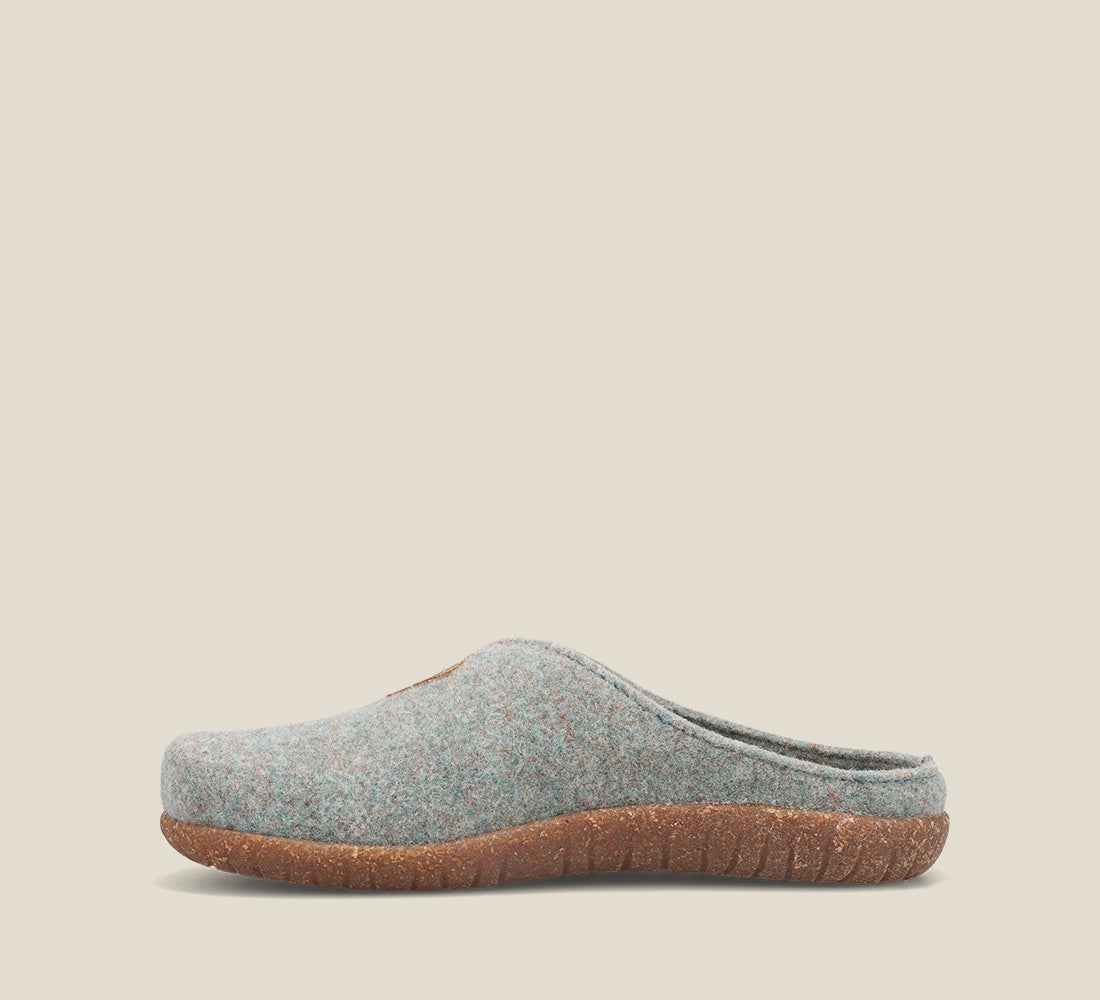 Instep of My Sweet Wool Cloud Wool clog with featuring a removable footbed with arch & metatarsal support, & TR outsole 36