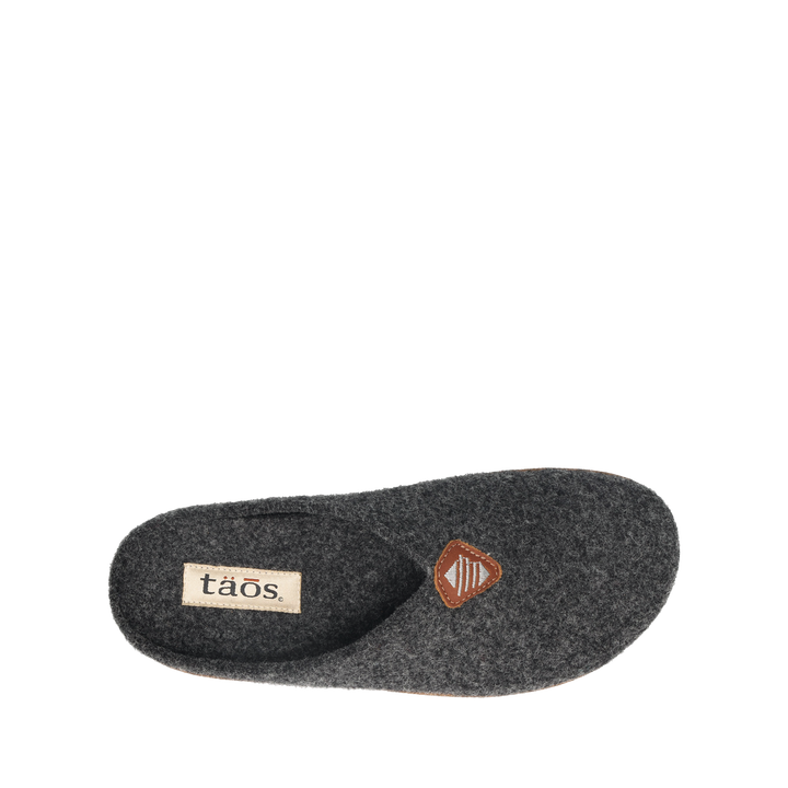 Top down image of Taos Footwear My Sweet Wool Charcoal Size 36