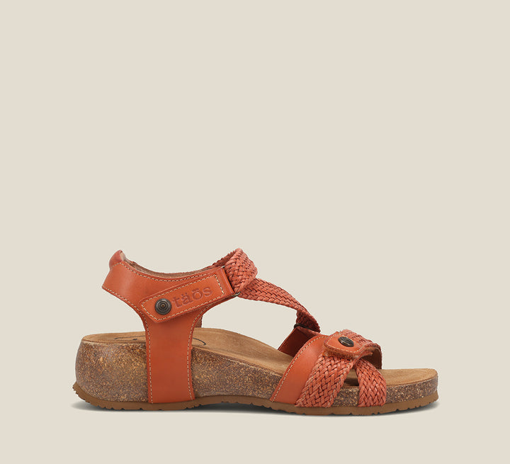Side angle image of Taos Footwear Trulie Terracotta Size 39