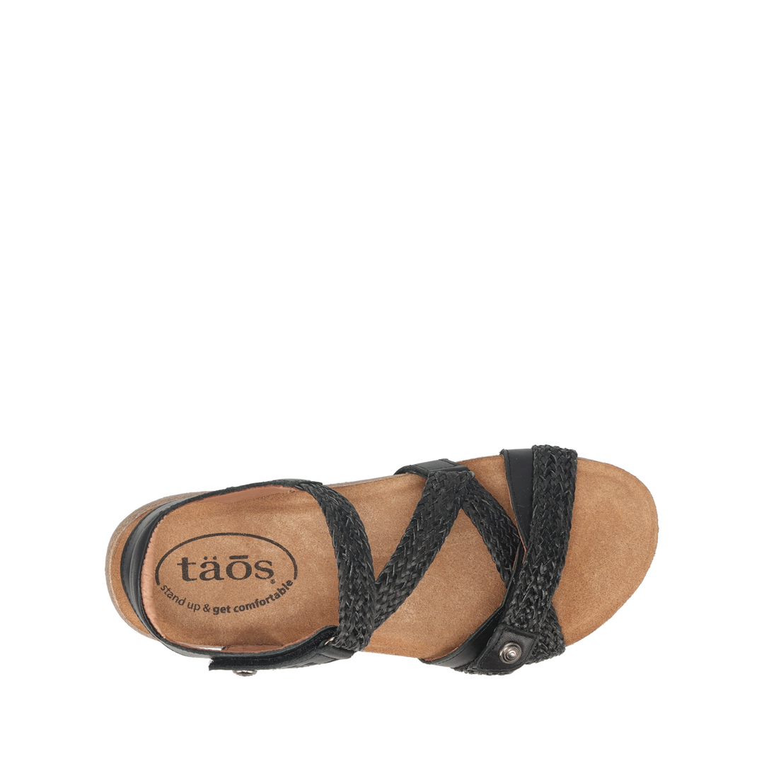 Top down image of Taos Footwear Trulie Black Size 36