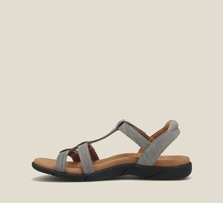 Load image into Gallery viewer, Side angle image of Taos Footwear Trophy 2 Grey Emboss Size 10
