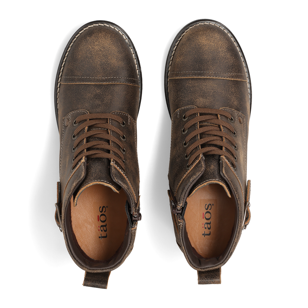 Top down image of Mini Crave Brown Distressed 36
