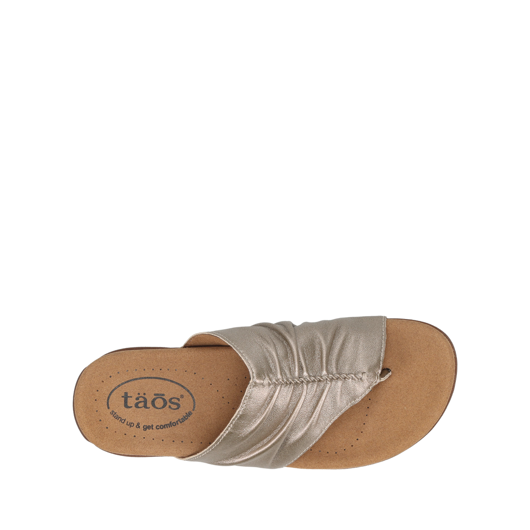 Top down image of Taos Footwear Gift 2 Champagne Size 11