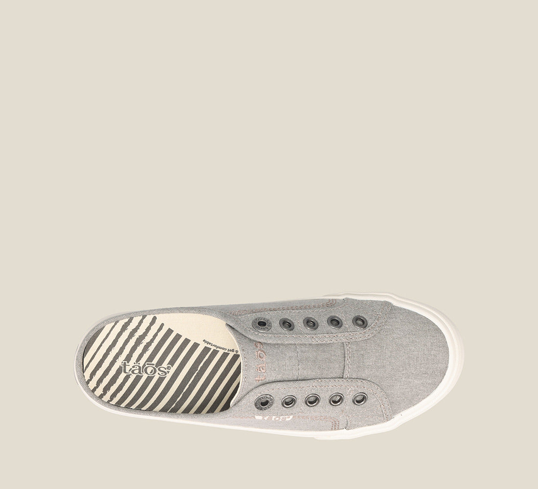 Top image of EZ Soul Grey Wash Canvas Shoes 6