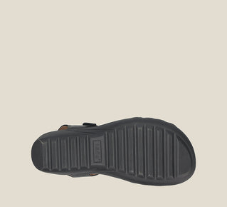 Load image into Gallery viewer, Outsole image of Taos Footwear Mellow Black Size 6
