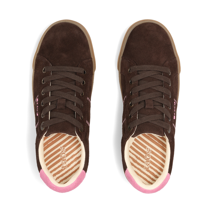 Top down image of Star 2.0 Brown/Pink Suede 6