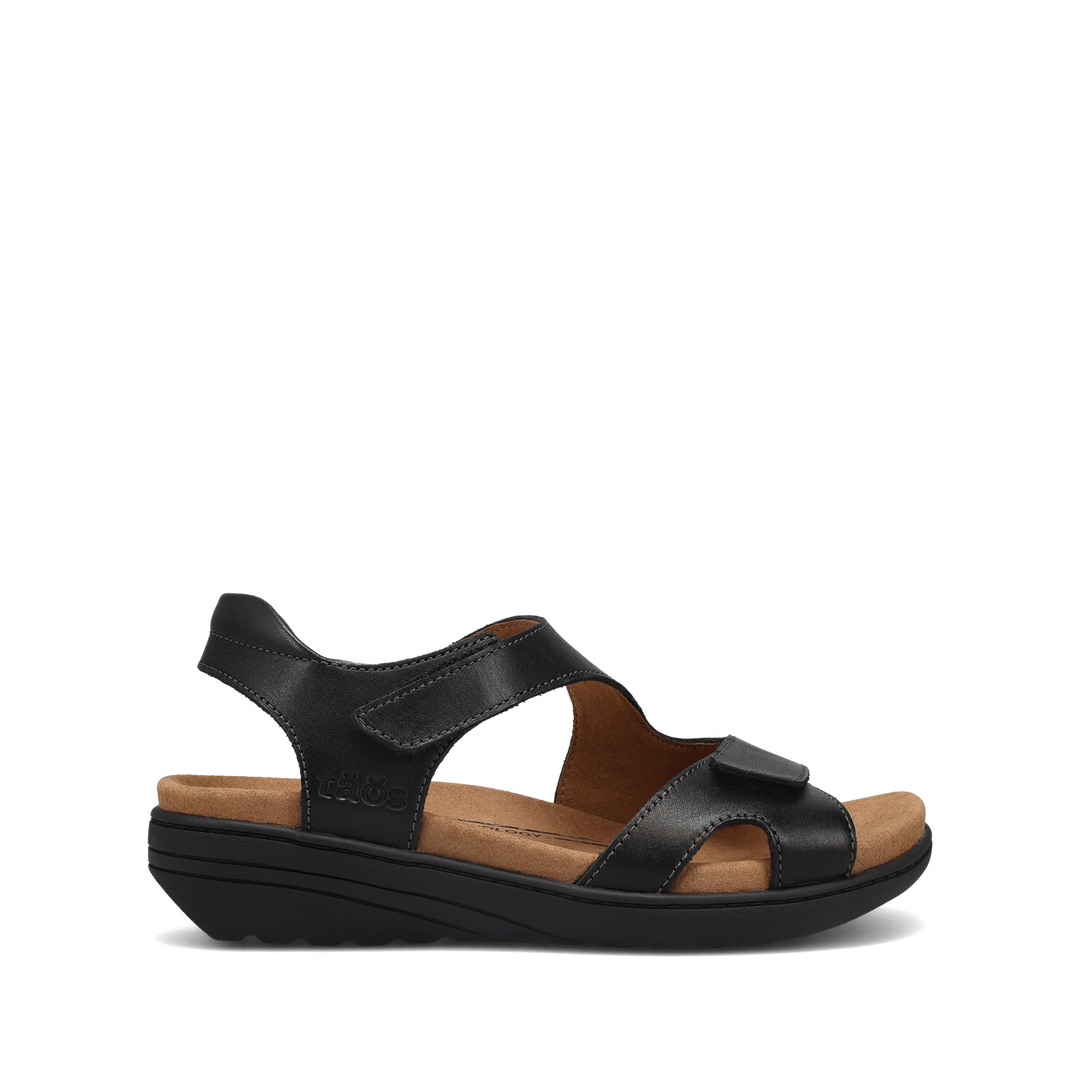 Side angle image of Taos Footwear Serene Black Size 7