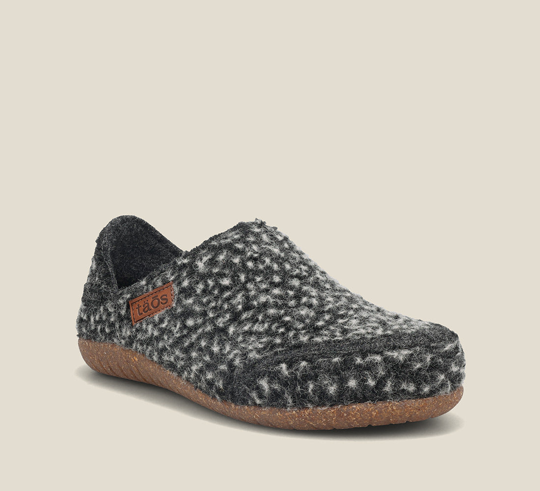 "Hero image of Convertawool Charcoal Plush Wool slip on with back
