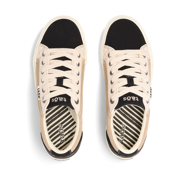 Top down Image of Plim Soul Black/Tan Multi Size 7