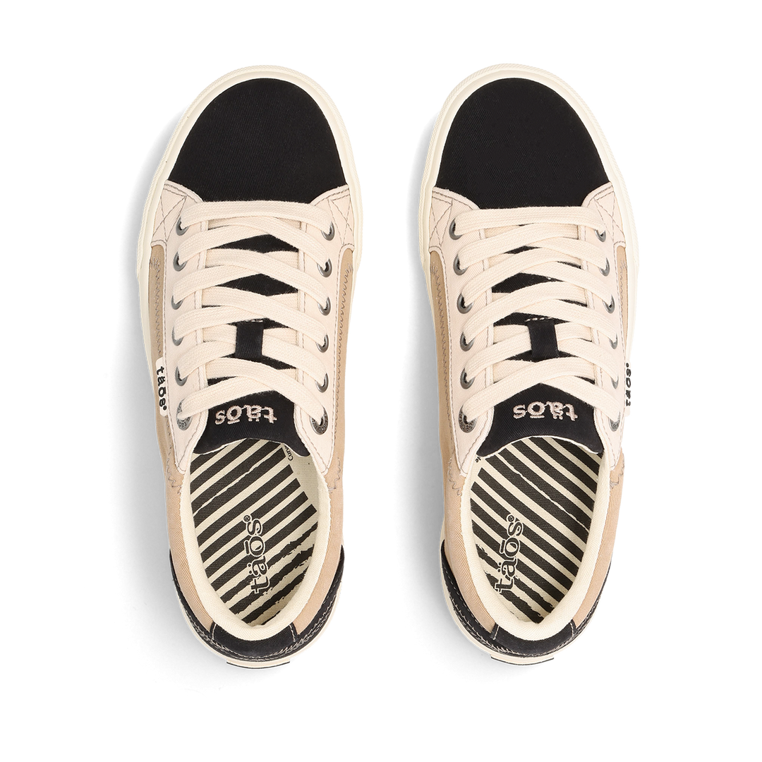 Top down Image of Plim Soul Black/Tan Multi Size 7