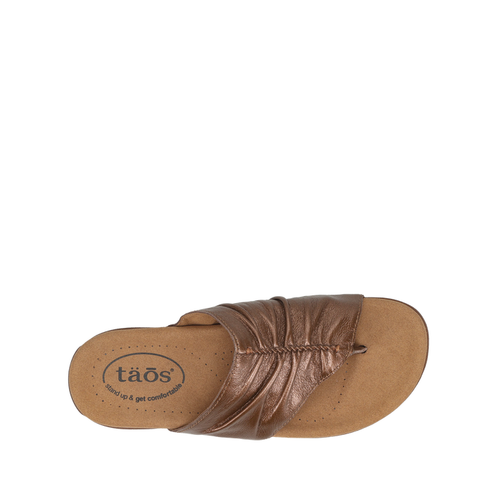 Top down image of Taos Footwear Gift 2 Bronze Size 6