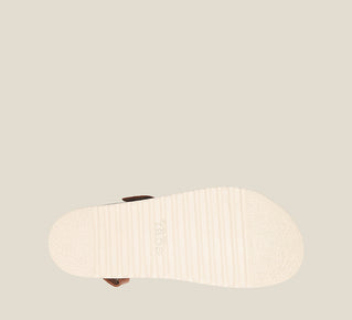 Load image into Gallery viewer, Outsole image of Taos Footwear Sideways Caramel Size 37
