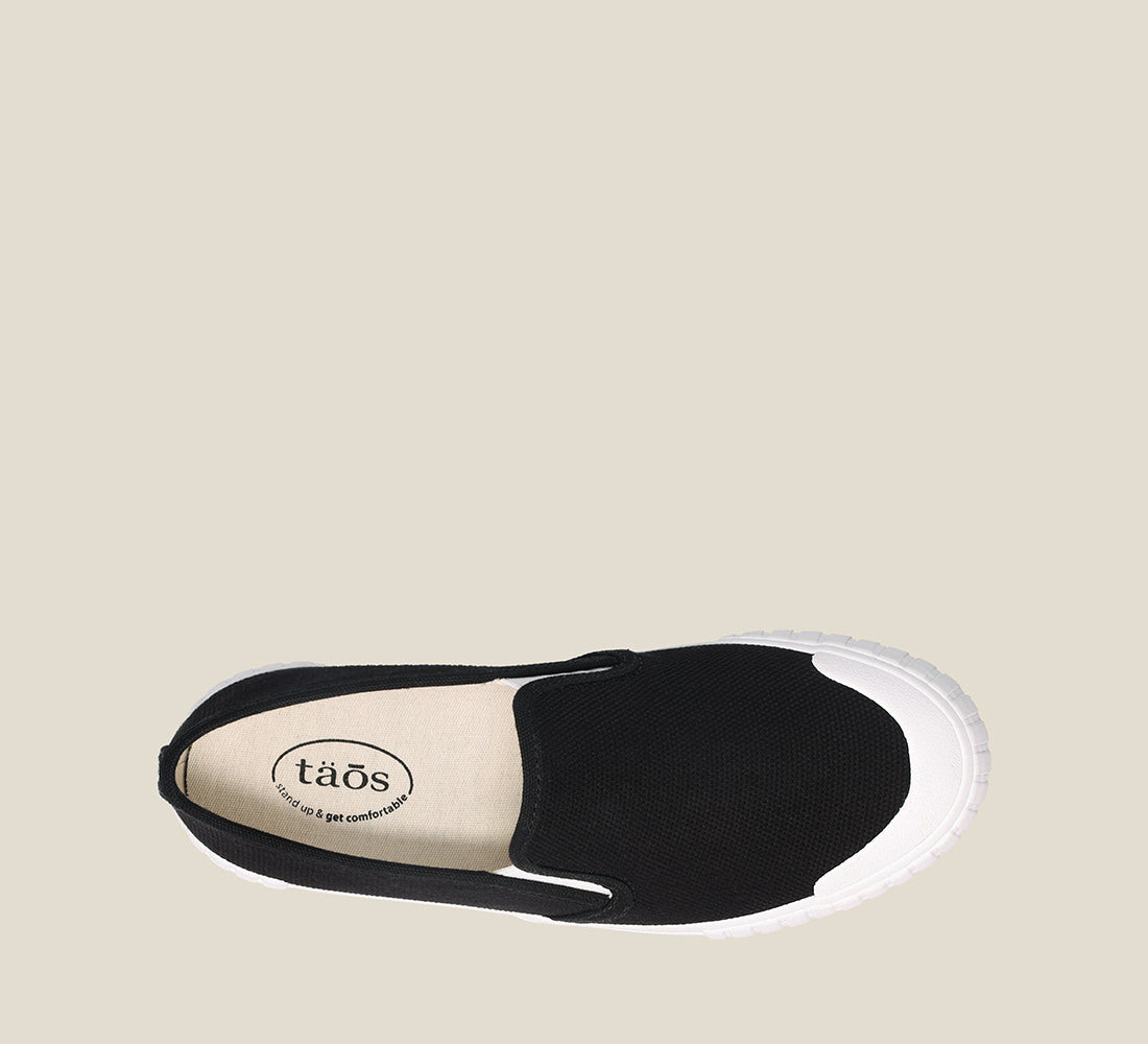 top image of Double Vision Black Canvas Shoe