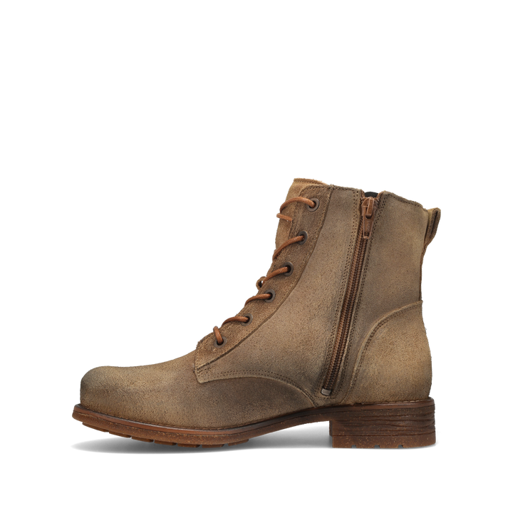 Side angle image of Taos Footwear Boot Camp Tan Rugged Size 38