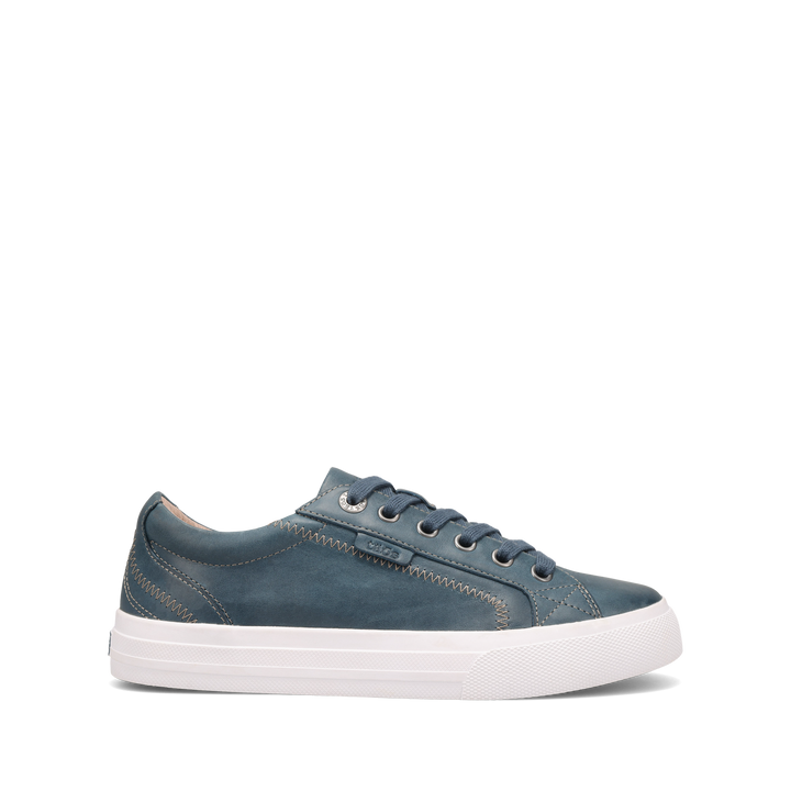 Outside Image of Plim Soul Lux Petrol Blue Leather Size 6.5