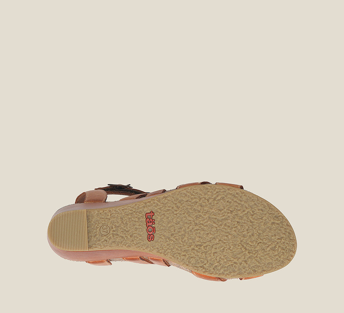 Outsole image of Taos Footwear Xcellent 2 Caramel Size 39