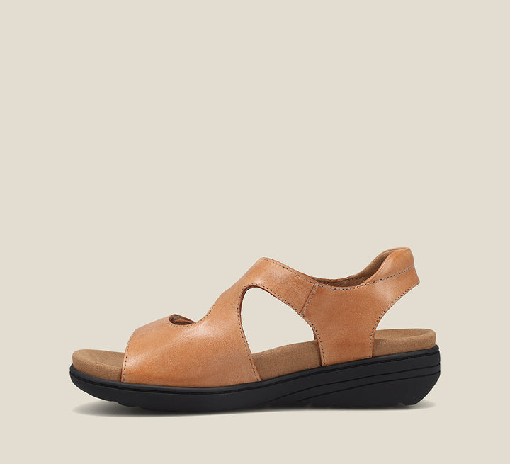 Side angle image of Taos Footwear Serene Caramel Size 11