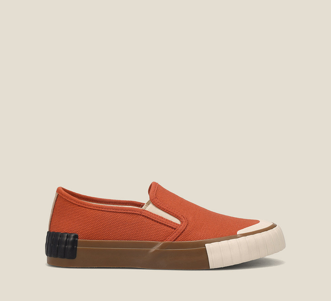 Side image of Double Vision Terracotta Canvas Shoe