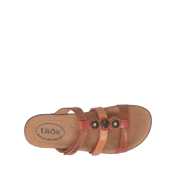 Top down image of Taos Footwear Prize 4 Harvest Multi Size 8