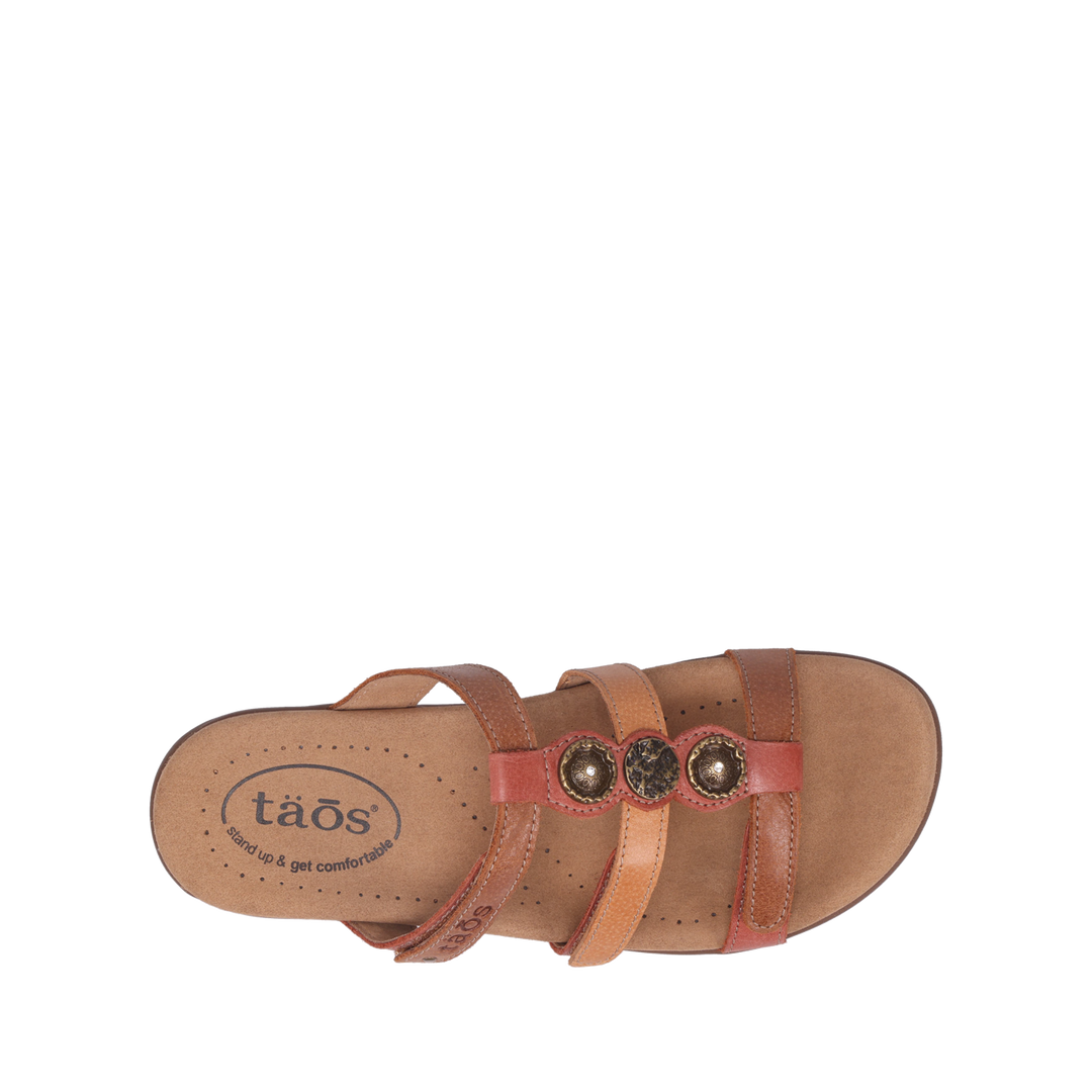 Top down image of Taos Footwear Prize 4 Harvest Multi Size 8