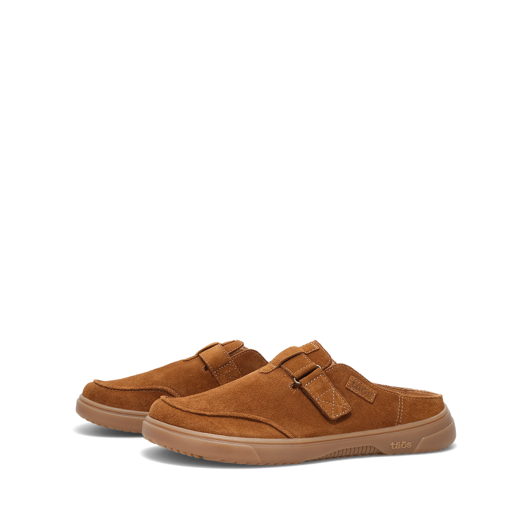 Pair shot image of Trivia Chestnut Suede Size 6