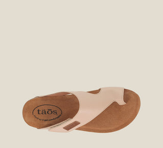 Load image into Gallery viewer, Top angle image of Taos Footwear Loop Natural Size 37
