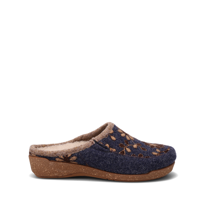 Side angle image of Taos Footwear Woolderness 2 Navy Size 36