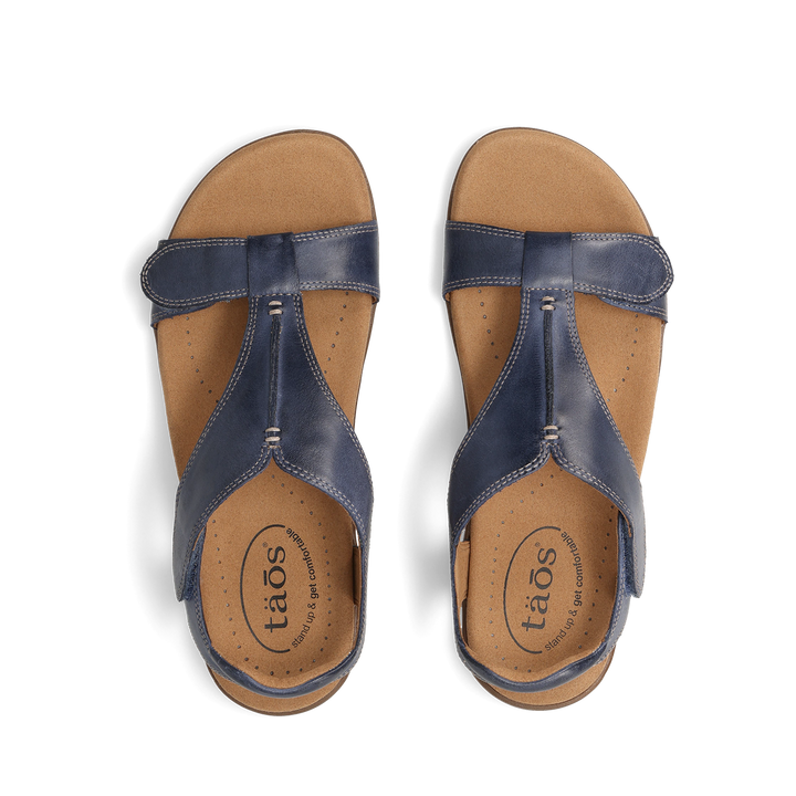 Top down image of Taos Footwear The Show Dark Blue Size 6