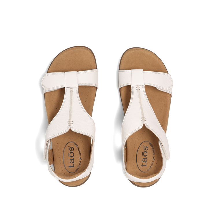 Top down image of Taos Footwear The Show White Size 6