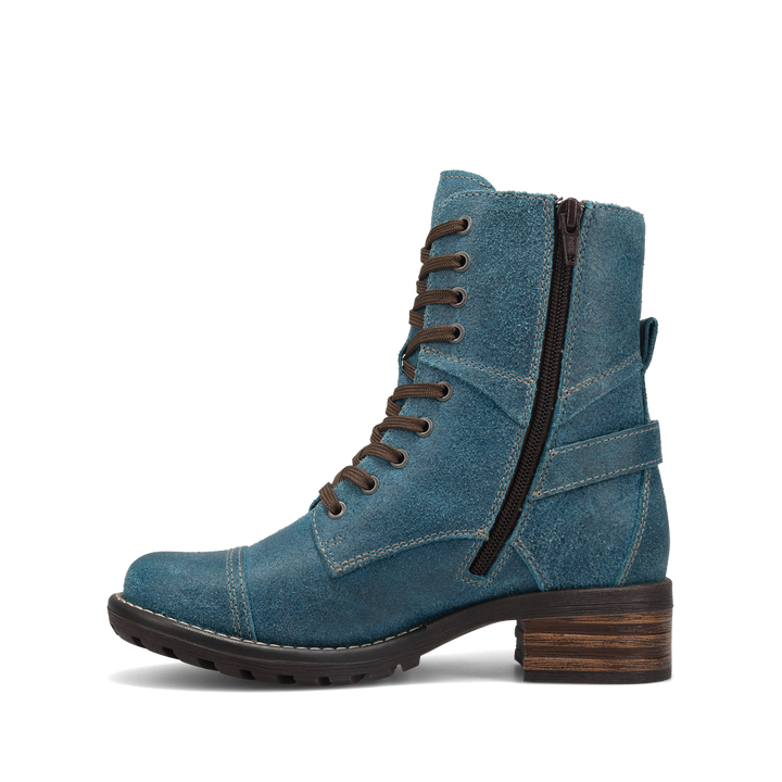 Instep Image of Crave Petrol Blue Ruff Out Size 39