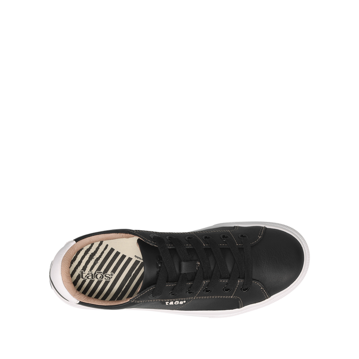 Top image of Heart and Soul Lux sneaker with lacesand removable footbed with rubber outsole