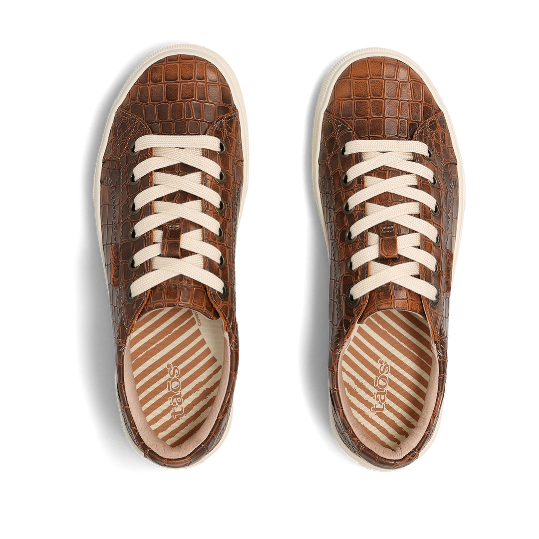 Top down Image of Plim Soul Lux Brown Croco 7