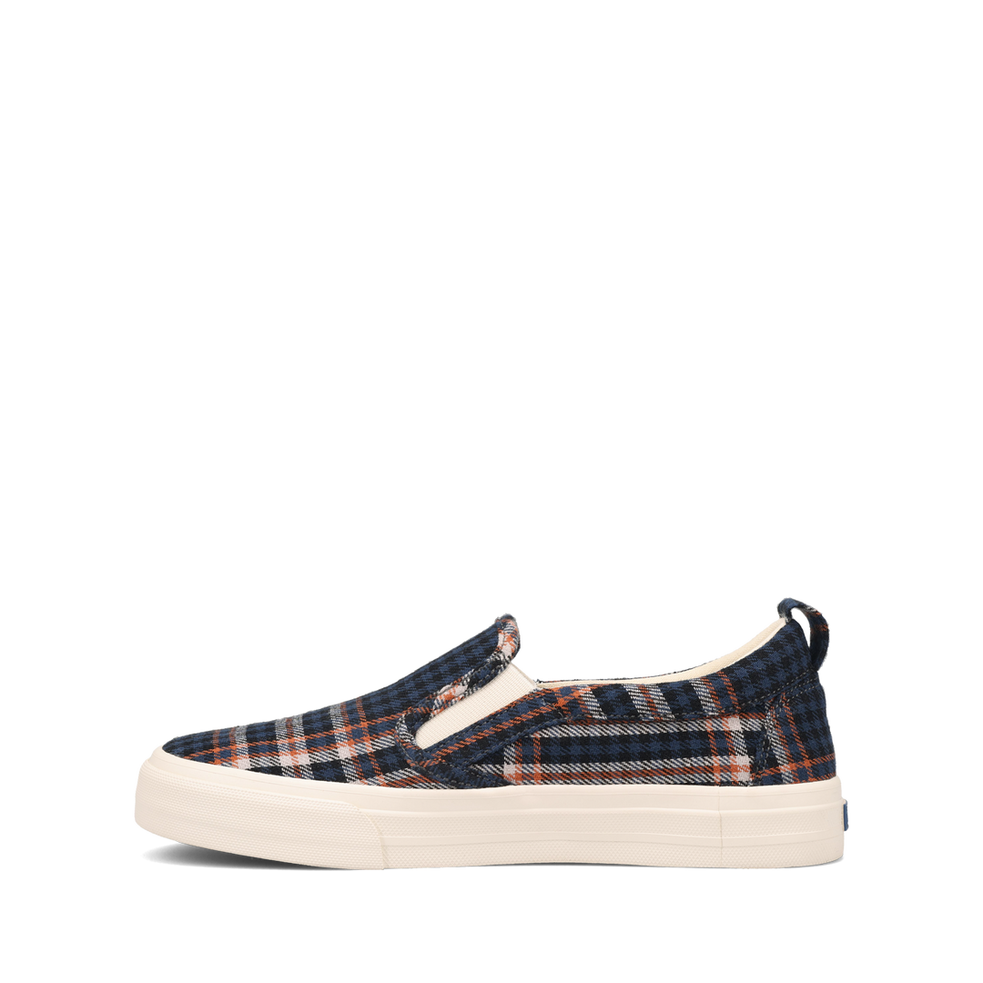 Side angle image of Taos Footwear Rubber Soul Blue Plaid Size 6