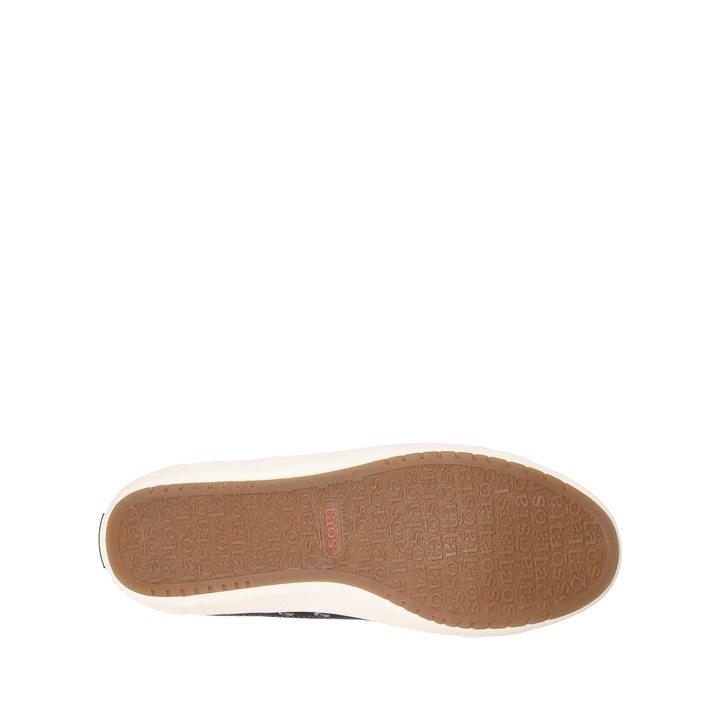 Outsole image of Taos Footwear Moc Star 2 Black Distressed Size 7.5