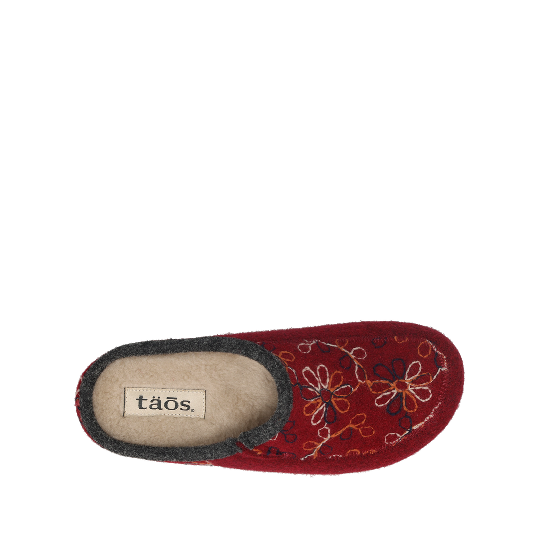 Top down Image of Woolflower Cranberry Size 38