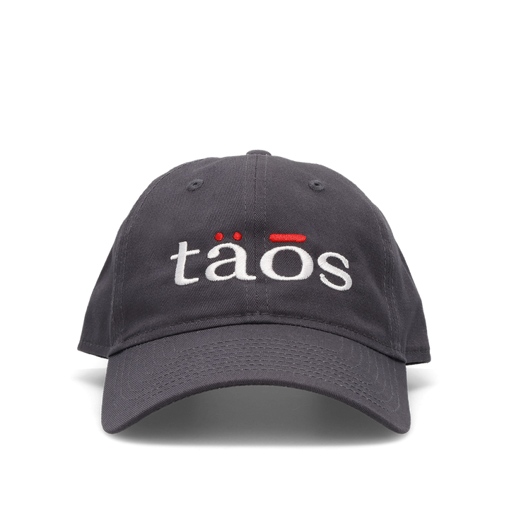 Top down Image of Hat with Embroidery Charcoal One Size