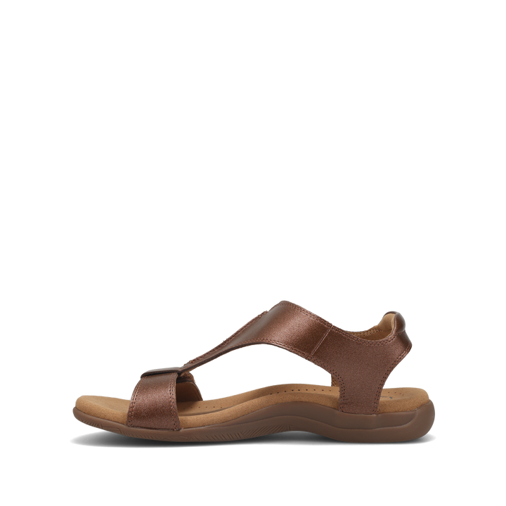 Side angle image of Taos Footwear The Show Bronze Size 6