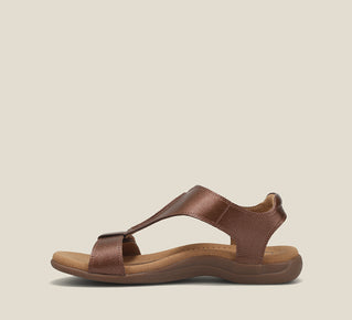 Load image into Gallery viewer, Side image of Taos Footwear The Show Bronze Size 6
