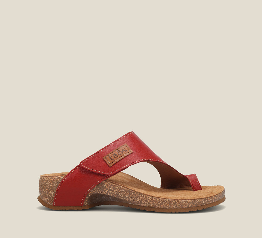 Side image of Taos Footwear Loop Red Size 42