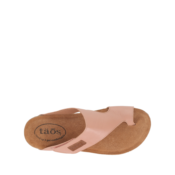 Top down image of Taos Footwear Loop Blush Size 38