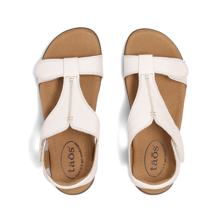 Top down image of Taos Footwear The Show White Size 6